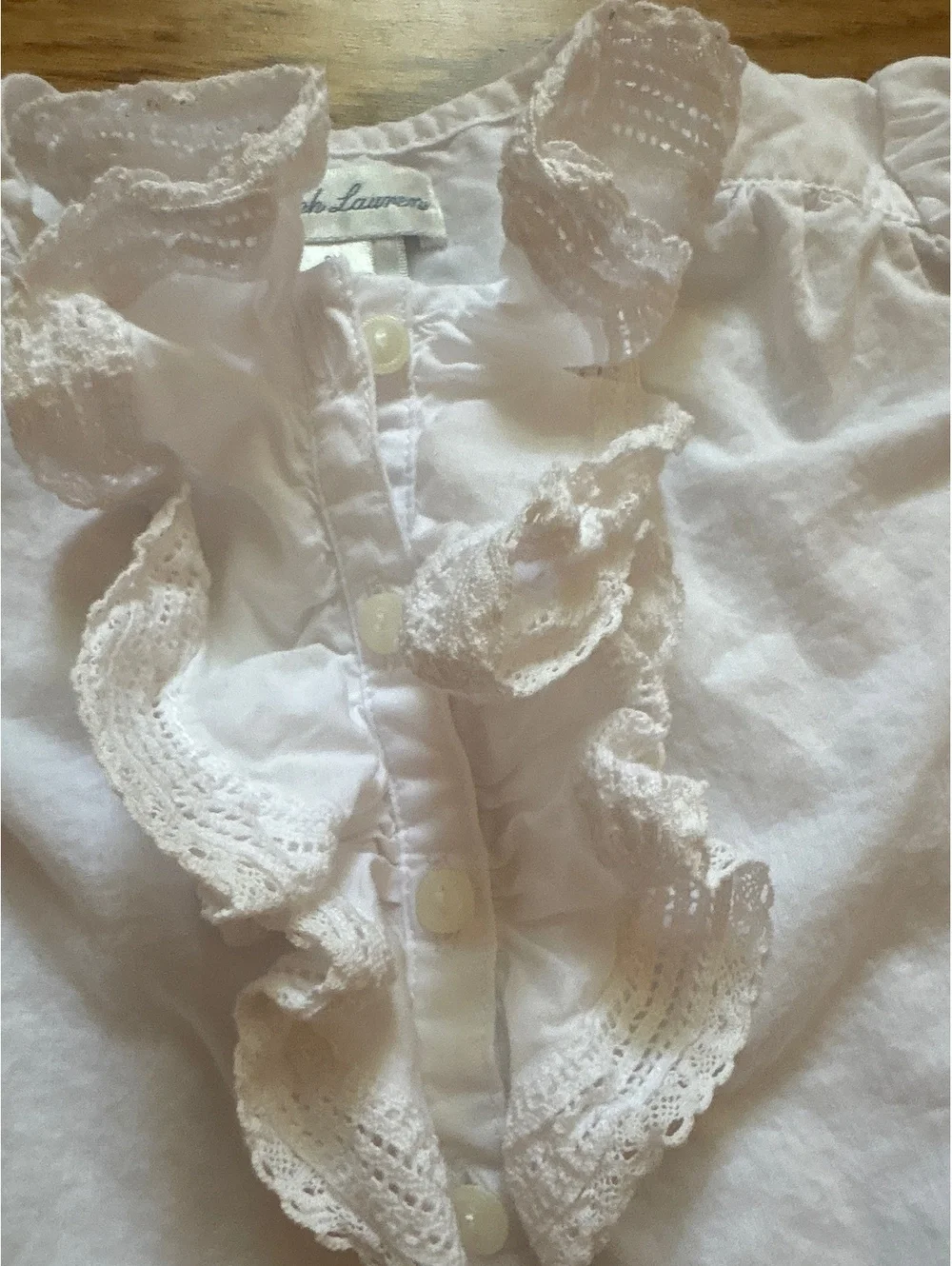 Ralph Lauren baby girls button down top 9m
